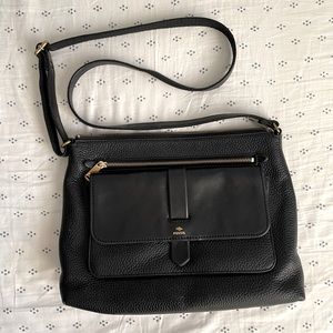 Fossil Black Crossbody Purse